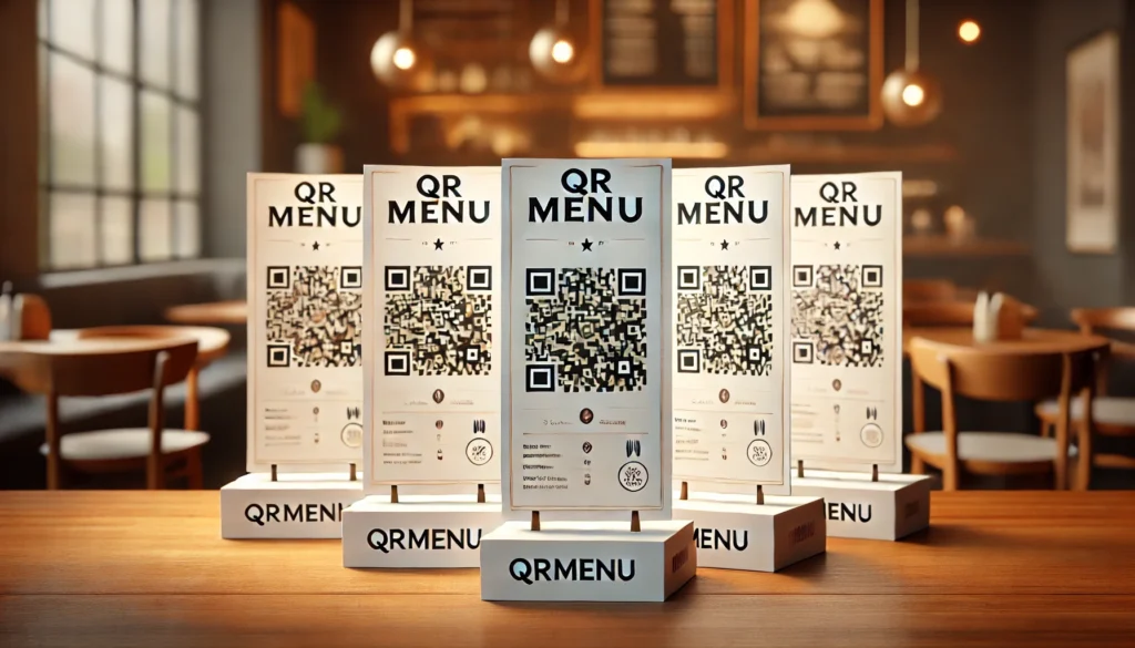 סטנדים מנייר עם קוד QR