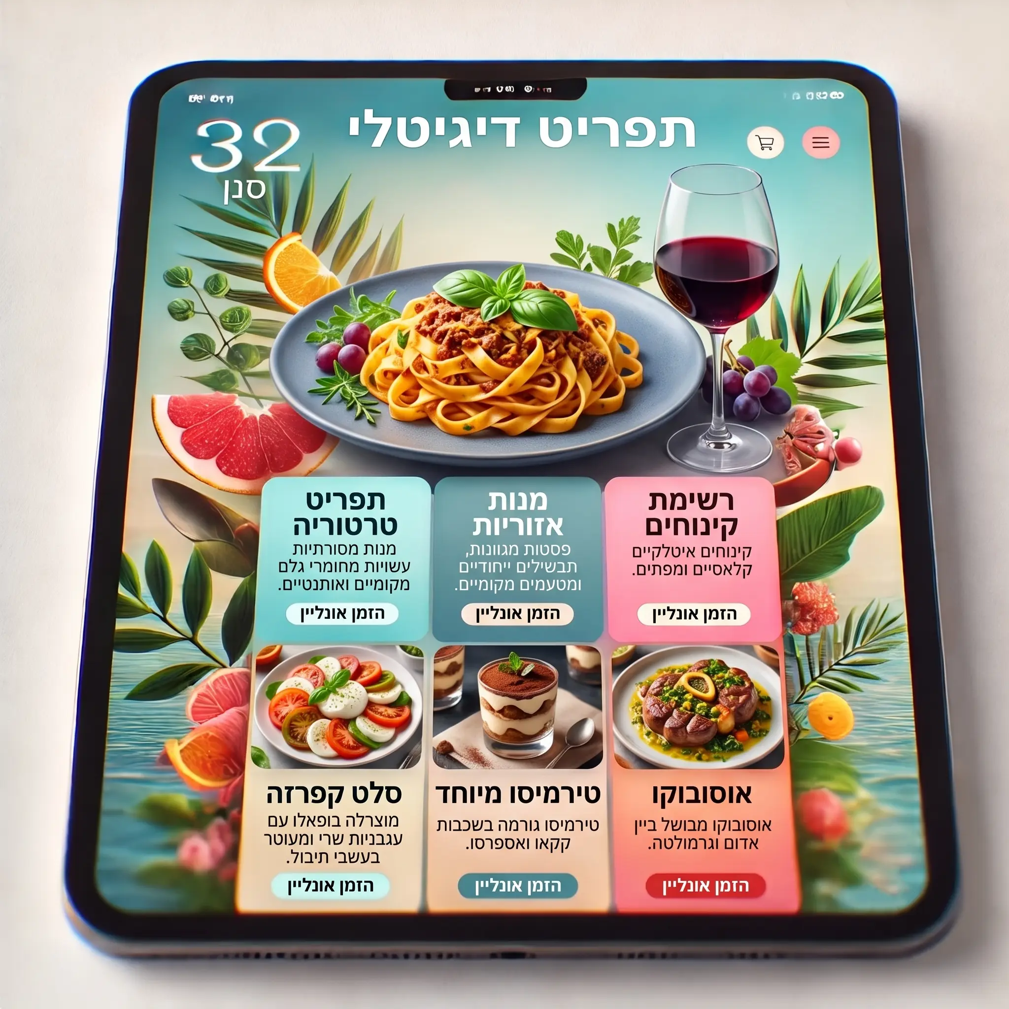 תפריטים שלנו