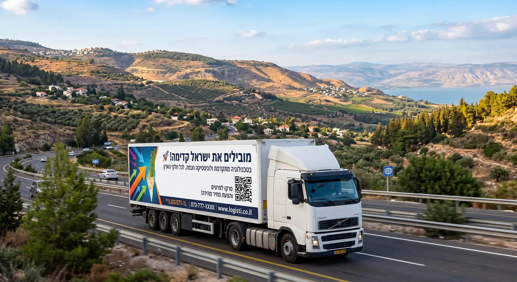 מיתוג משאיות עם קוד QR