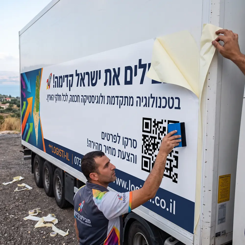מיתוג משאיות עם קוד QR